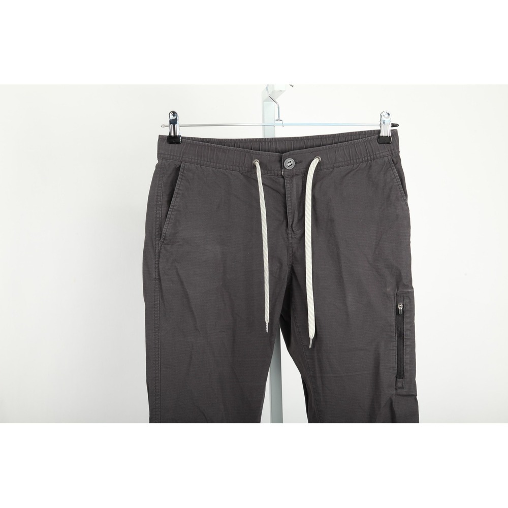 Vuori Pants Womens Medium Gray Ripstop Climber Drawstring Zip Pocket Joggers - Picture 3 of 14